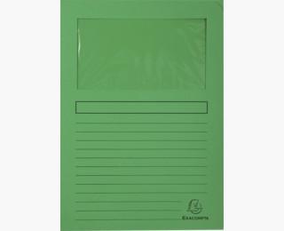 Exacompta Subcarpeta A4 Forever Con Ventana Verde 120Gr -100U-