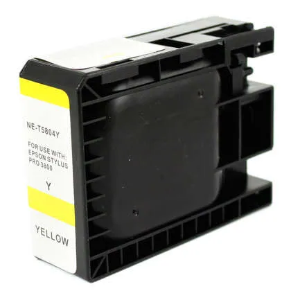 Epson T5804 Amarillo Cartucho De Tinta Pigmentada Generico - Reemplaza C13T580400