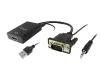 Equip Adaptador VGA Macho a HDMI Hembra con Audio y Jack 3.5