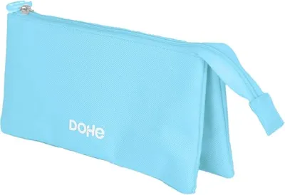 Dohe Portatodo Triple Serenity con Cierre Doble y Cremallera - Color Azul