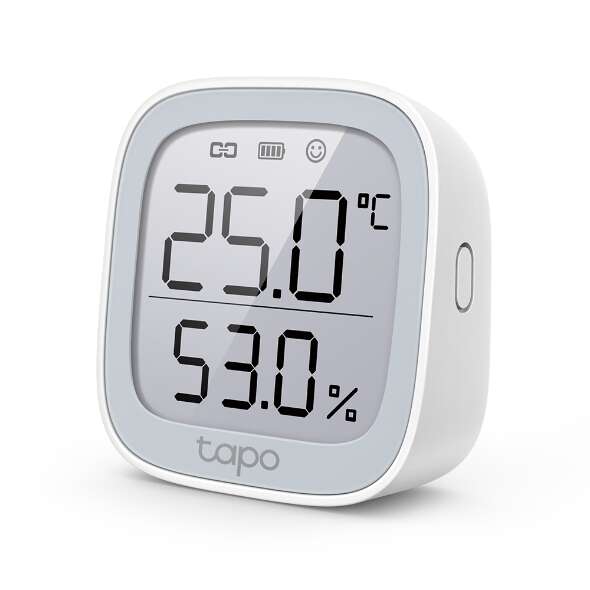 Tp-Link Tapo T315 Sensor De Temperatura Y Humedad - Pantalla 2.7" - Monitoreo Preciso En Tiempo Real - Notificacion Instantanea - Color Blanco