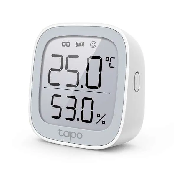 Tp-Link Tapo T315 Sensor De Temperatura Y Humedad - Pantalla 2.7" - Monitoreo Preciso En Tiempo Real - Notificacion Instantanea - Color Blanco