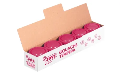Jovi Bote de Témpera Escolar 35ml - Color Magenta - Aplicación en Múltiples Superficies