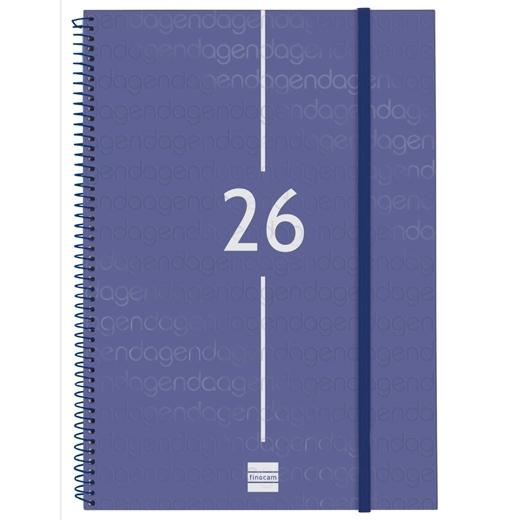 Finocam Agenda Espiral Year E40-210X297Mm Svv Tapa Pp Azul 2026