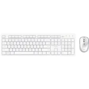 Trust Ody II Teclado y Mouse Inalámbricos Silenciosos Blancos 25467