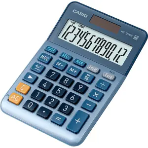 CASIO CALCULADORA DE OFICINA SOBREMESA AZUL MS-120EM