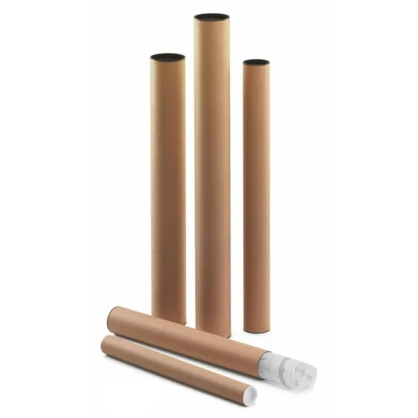 Faibo Tubo De Cartón Para Envío Con Tapones De Plástico 460X60mm