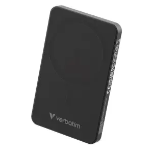 VERBATIM CARGADOR INALAMBRICO POWER BANK 5K MAH 1XUSB-C NEGRO