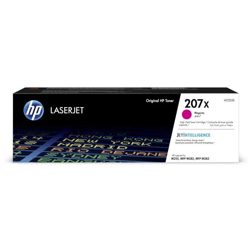HP Tóner Magenta LaserJet Color Pro MFP M282NW M283FDN M283FDW Pro M255DW - Nº 207X
