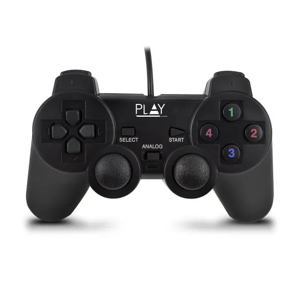 Ewent Mando/Gamepad Usb - 13 Botones - 2 Palancas Analogicas - D-Pad De 8 Vias - Cable De 1.5M - Color Negro