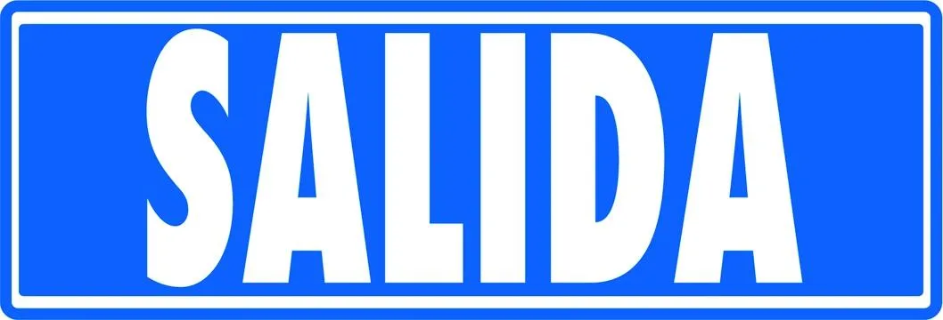 Archivo 2000 Señal "Salida (Sin Indicador)" 175X65 Pvc Gris
