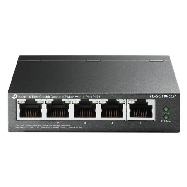 Tp-Link Switch De Sobremesa - 5 Puertos Gigabit Con 4 Puertos Poe