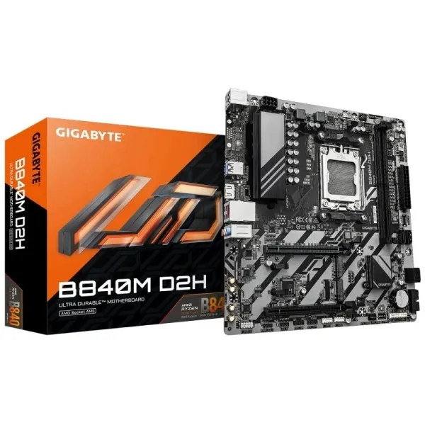 GIGABYTE B840M D2H M-ATX AM5 2xDDR5 5600MHz HDMI LAN M.2