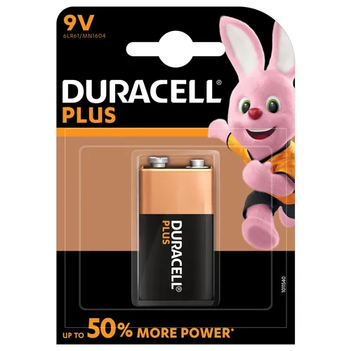 Duracell Pilas Plus 6Lr61 Alcalinas 9V Pack-1 - Energía Confiable