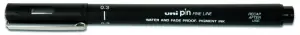 Uniball PIN03-200 Rotulador Calibrado 0.3mm Punta Poliacetal Tinta Resistente Negro