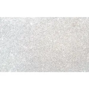 Fama Goma Eva Glitter Blanco 50X70cm 2mm Pack 10 Unidades