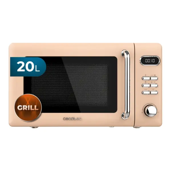 Cecotec Microondas Beige 20 L con Grill 700 W Encimera 01714