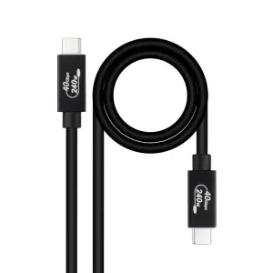 Nanocable Cable USB-C a USB-C 4 Gen 3x2 40Gbps 5A/240W 1.8m Negro