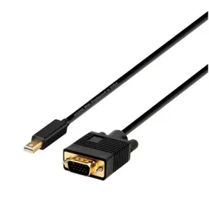 Aisens Cable Conversor Mini DisplayPort a VGA DP/M - VGA/M Negro 2,0M
