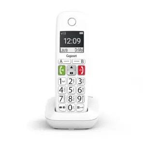 Gigaset E290 Inalámbrico DECT Blanco - Teléfono Fijo Inalámbrico