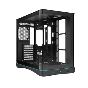 Sama V62E Caja Torre ATX Cristal Templado Curvado - 2 x USB-A 3.0, 1 x USB-C 3.2, Negro