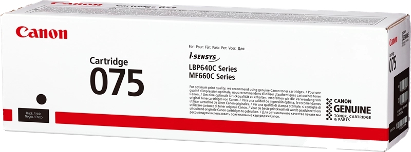 Canon 075 Negro Cartucho De Toner Original - 6365C002