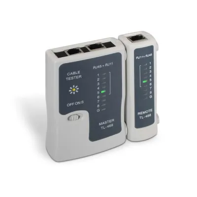 Aisens Testeador de Cable RJ11/RJ12/RJ45 Color Gris
