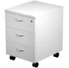 Artexport Cajonera Presto 3 Cajones Con Ruedas, Guías Metálicas y Cerradura, Gris