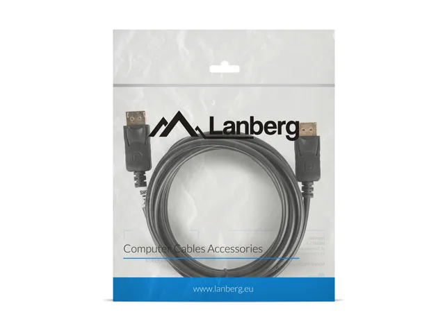 Lanberg Cable DisplayPort 3m Negro CA-DPDP-10CC-0030-BK