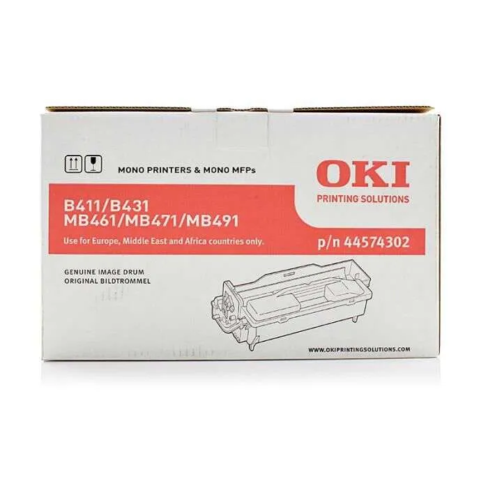 Oki B411/B431/Mb461/Mb471/Mb491/B412/B432/B512/Mb472/Mb492/Mb562 Tambor De Imagen Original - 44574302 (Drum)
