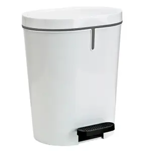 DENOX PAPELERA CON PEDAL 25L BLANCA