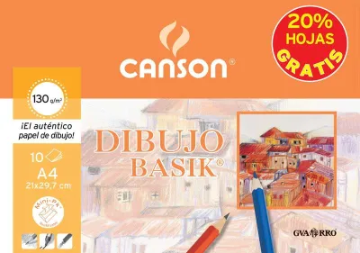 Canson Minipack Dibujo Basik 10 Hojas Lisas 130g