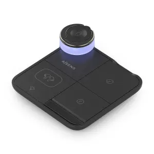 Aisens Cargador Inalámbrico 15W USB-C Qi para Móviles, Apple Watch y Auriculares - Negro