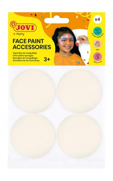 Jovi Accessories Bolsa Con 4 Esponjas De Maquillaje - Alta Densidad - Acabado Uniforme - Reutilizables - Ideales Para Bases Y Difuminados - Color Varios