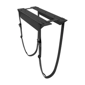 Aisens Soporte para CPU Debajo de Escritorio con Correa, Color Negro