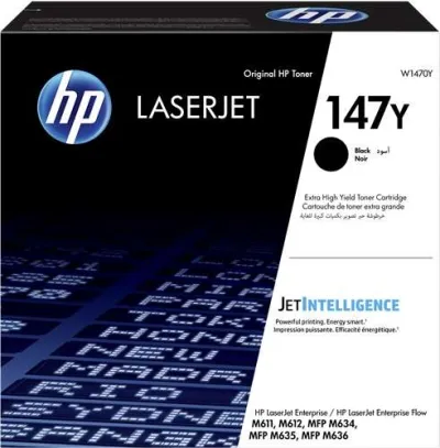 HP Cartucho de Tóner Original Negro W1470Y - 147Y