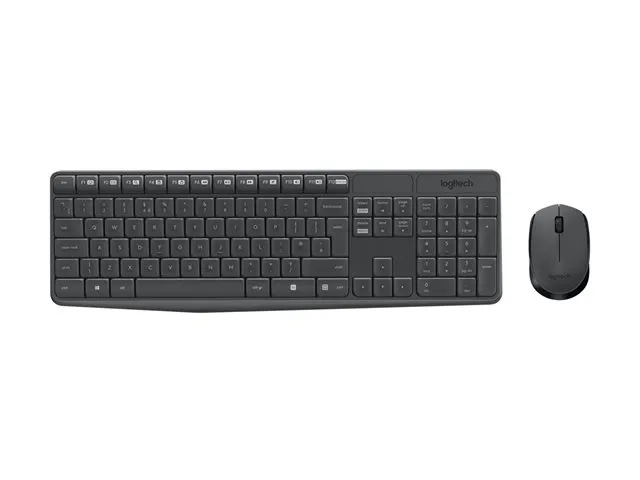 Logitech MK235 Pack Inalámbrico Teclado Francés + Ratón Ambidiestro 3 Botones