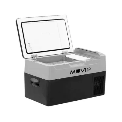 Muvip Nevera Portátil de Compresor 20 Litros 50W con Asas de Transporte - Color Negro