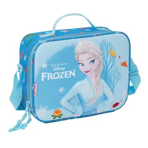 Safta Bolsa Isotérmica Porta Alimentos 3D - Cremallera - Bandolera Ajustable - 25x19.5x9cm - Azul Claro