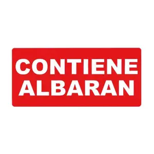 Apli Rollo de 200 Etiquetas Permanentes Color Rojo con Albarán