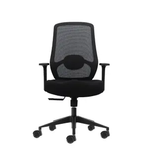 Oqonos Cherg 001 Silla de Oficina Ergonomica con Soporte Lumbar y Respaldo de Malla