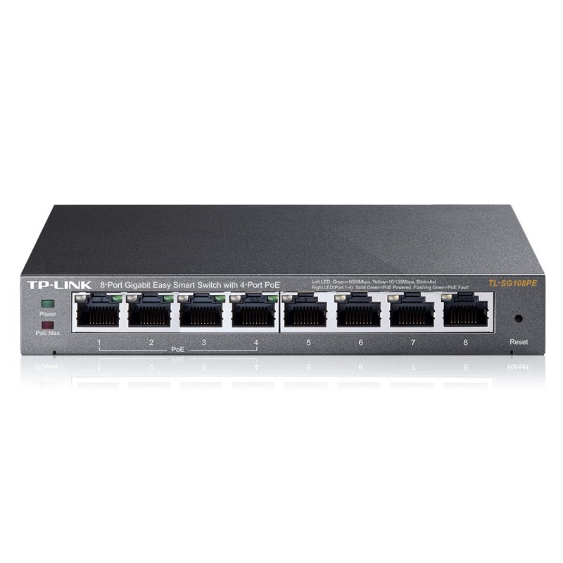 Tp-Link Tl-Sg108Pe Switch 8Xgb 4Xgb Poe