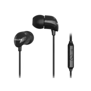 Philips Auriculares Intraurales con Cable 3.5mm y Micrófono Integrado - Negro
