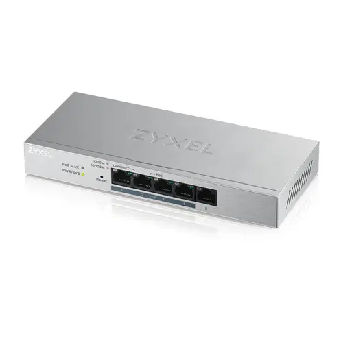 Zyxel Gs1200-5Hp V2 Gestionado Gigabit Ethernet (10/100/1000) Energía Sobre Ethernet (Poe) Gris