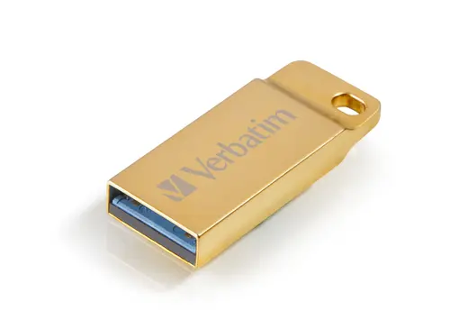 Verbatim Pendrive Metal Executive 32GB USB 3.2 con Ranura para Llavero Gold