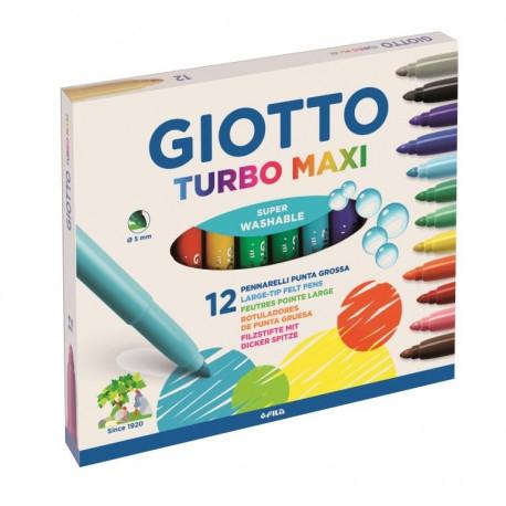 Giotto Rotuladores Turbo Maxi C/Surtidos Estuche 12 Ud
