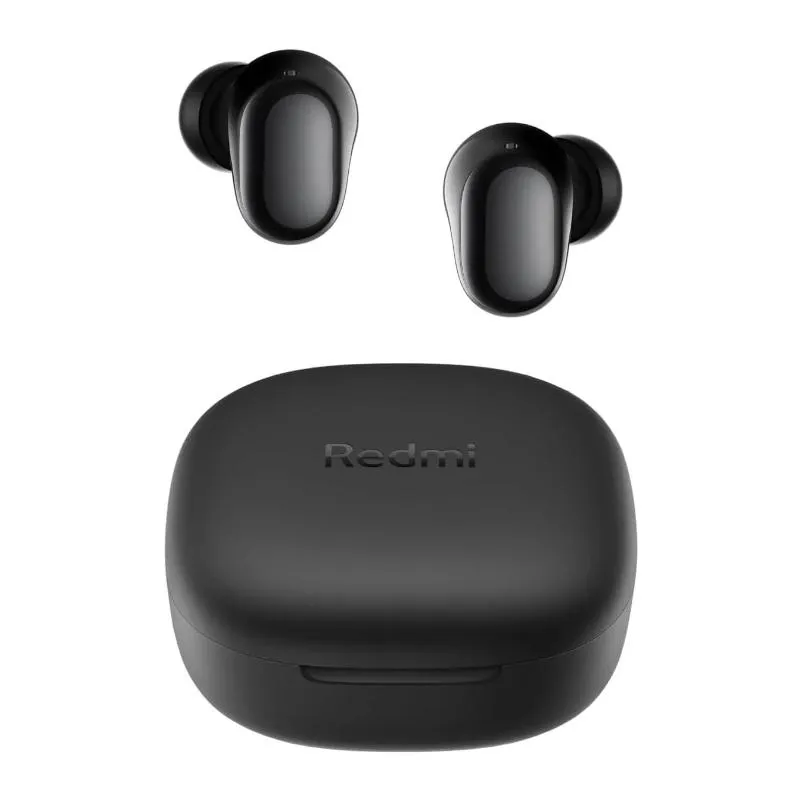 Xiaomi Redmi Buds 6 Play Auriculares Bluetooth 5.4 con Micrófono, IPX4, 7.5h Autonomía, Negro