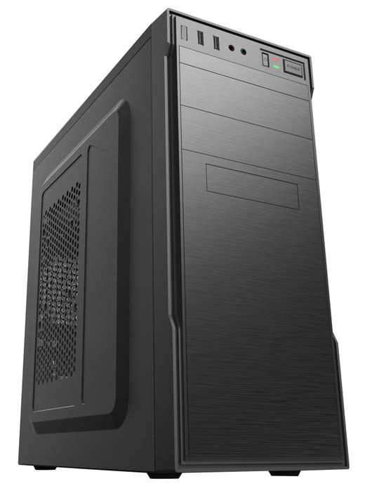 Aisens Caja Torre Pc Atx Con Fuente De Alimentación Apsu-350Apc, Negra