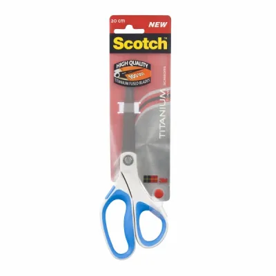 Scotch Tijeras de Titanio 20cm Antiadherentes Mango Ergonómico Colores Surtidos