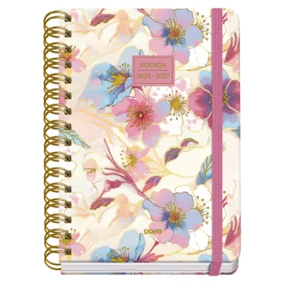 Dohe Agenda Escolar Premium Magnolia 26/27 A5 Día Página Espiral Doble 15x21cm